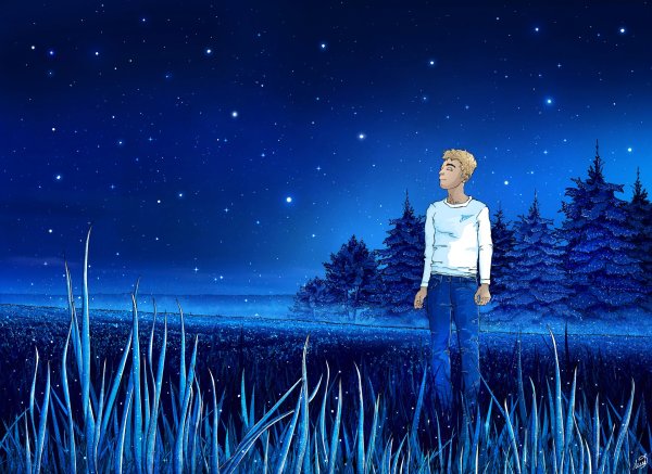 Мальчик ночью