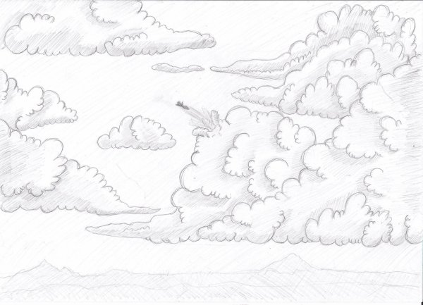Небо карандашом