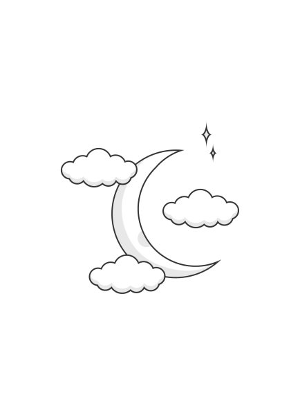 Рисунки для срисовки облако