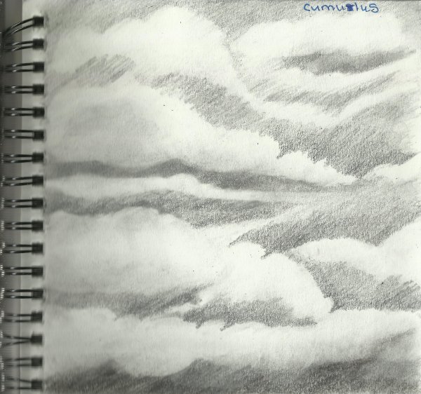 Облака карандашом