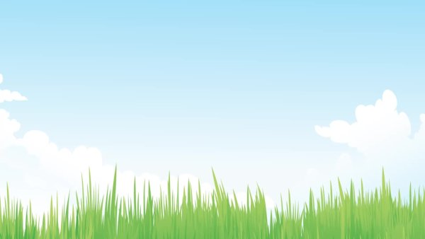 Фон неба и травы для детей