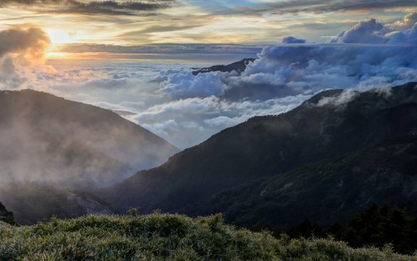 Тучи в горах