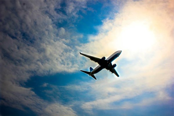 Красивый взлет самолета