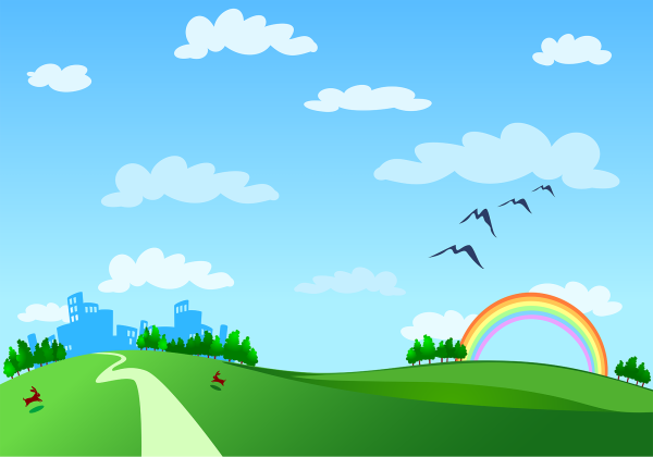 Небо мультяшное