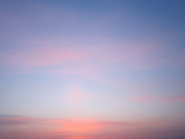 Небо закат без облаков