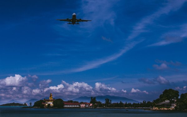 Красивый вид из иллюминатора