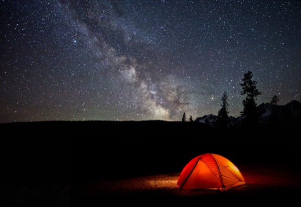 Палатка под звездным небом