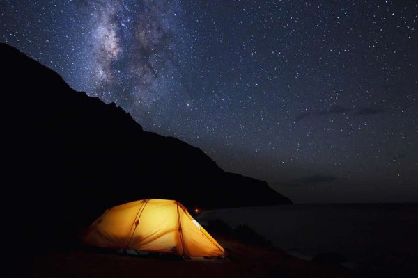 Ночной вид из палатки