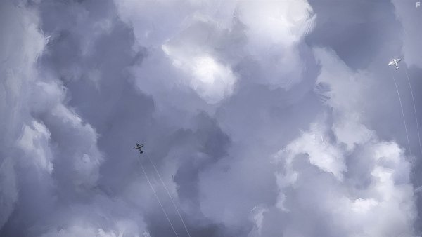 Фон военное небо