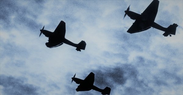 Немецкие самолеты в небе