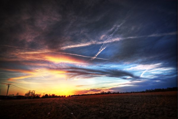 Ночное военное небо