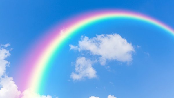 Радуга в природе реальная