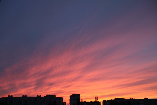 Рассвет в городе