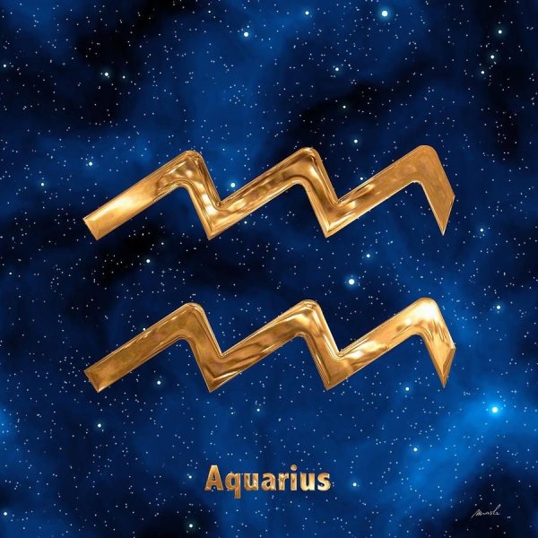 Водолей картинка на белом фоне Aquarius