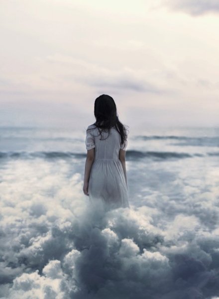 Небо самолет девушка