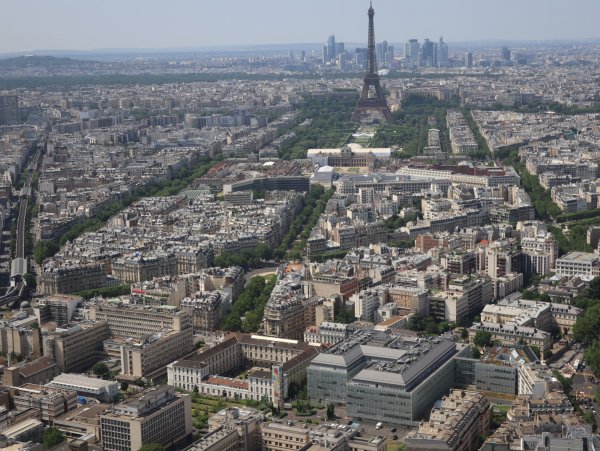 Париж на фоне эльфовой башни