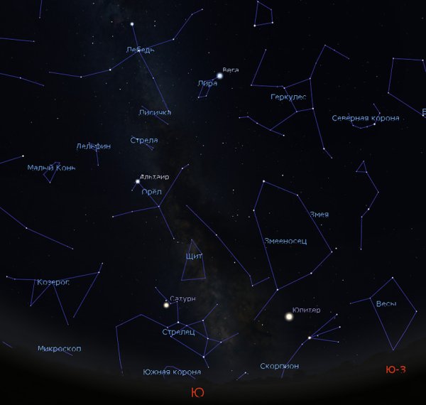 Stellarium карта звездного неба