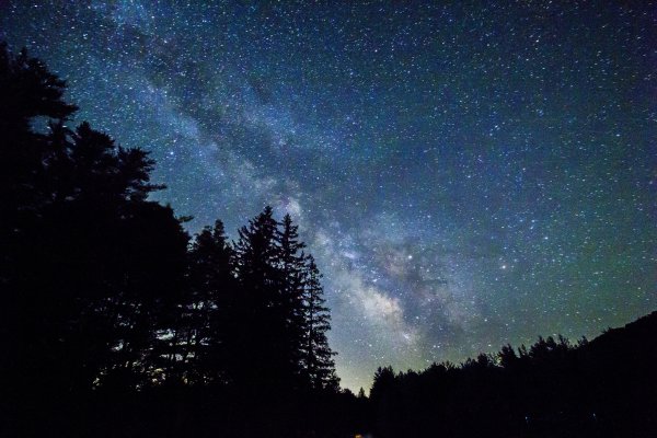 Ночное небо со звездами