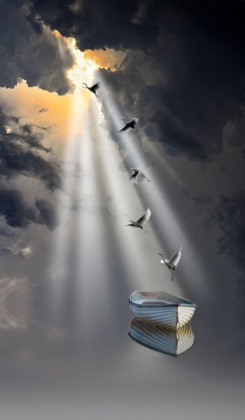 Человек на облаке