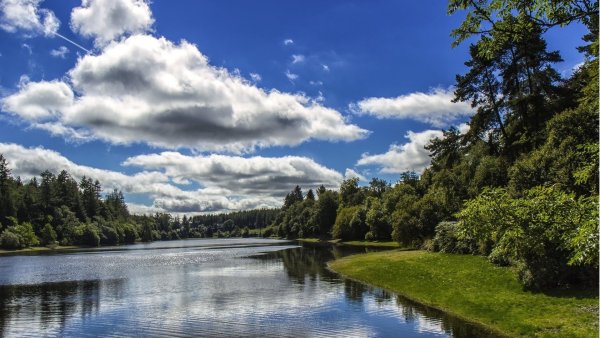 Природа небо река