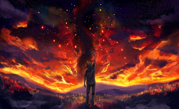 Горящий закат