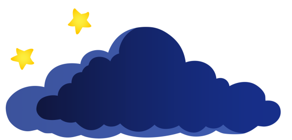 Синие облака для детей