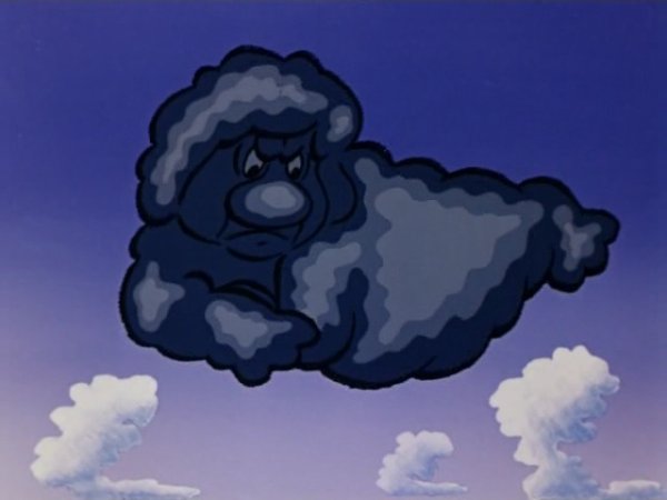 Хмурая серая тучка