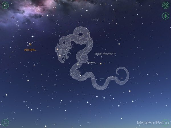 Созвездие дракона на небе