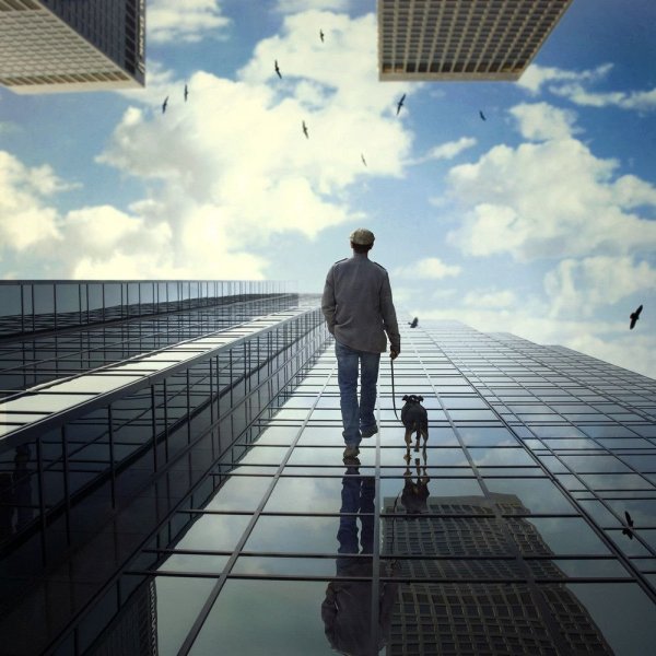 Человек идущий в даль