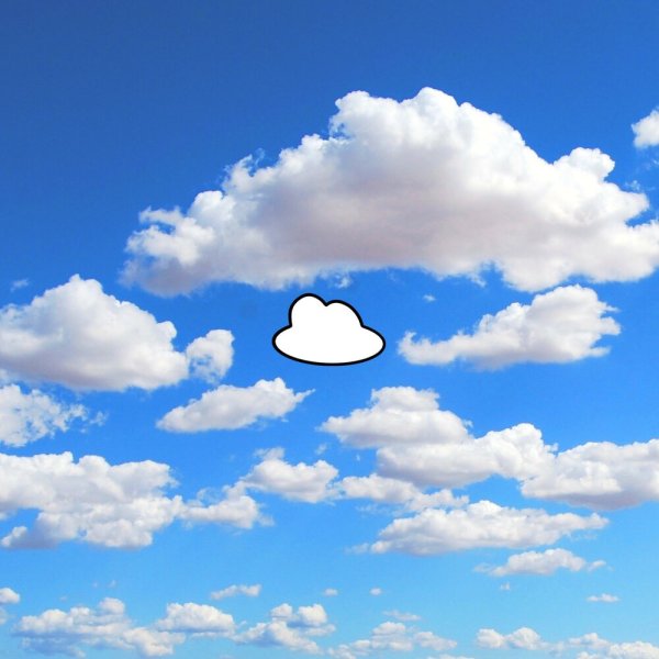 Летнее небо с облаками