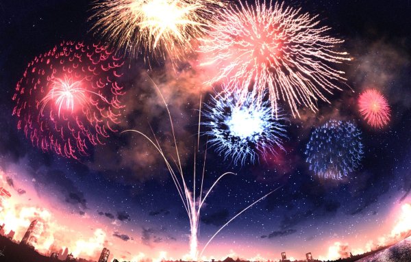 Салют в небе