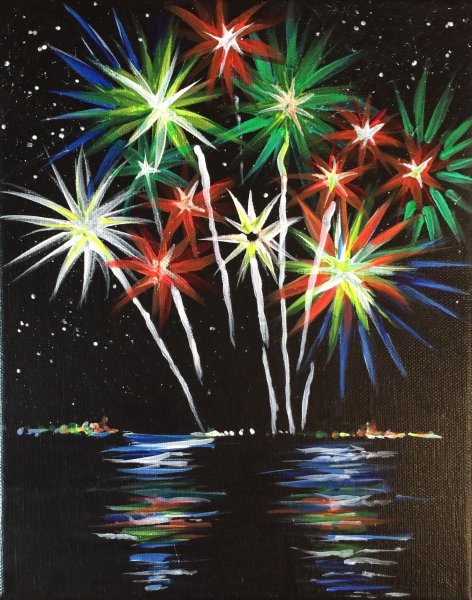 Салют "новогодний"