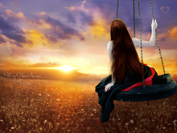 Девушка и небо