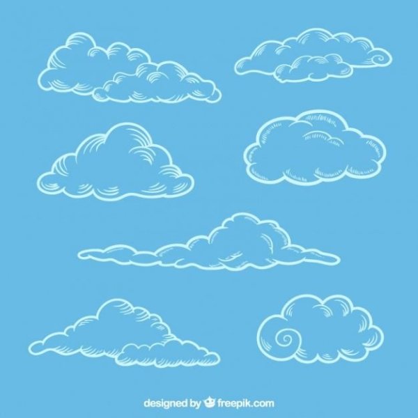 Как рисовать облака и небо
