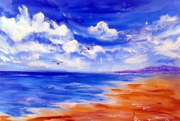 Море рисунок