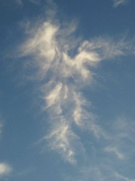 Богородица в облаках