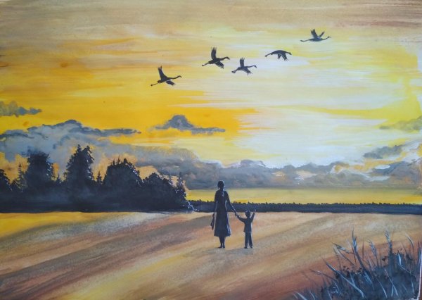 Птицы над храмом