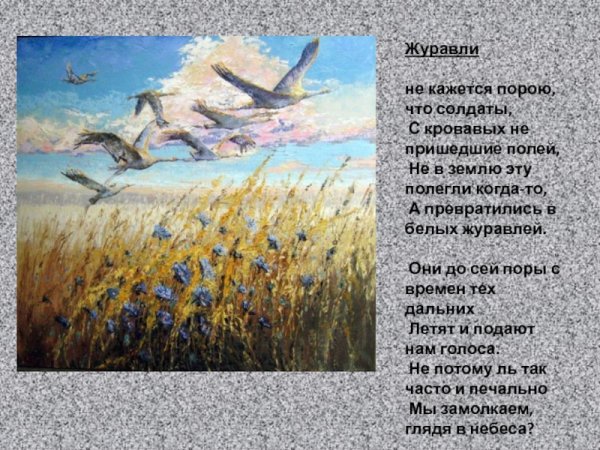 Клин журавлей война