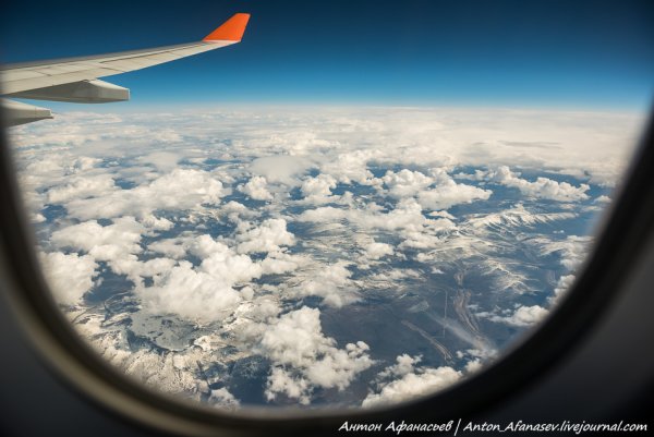 Из иллюминатора самолета