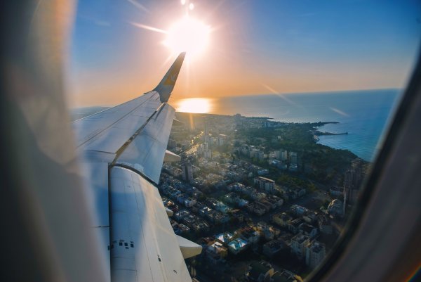 Вид из окна самолета