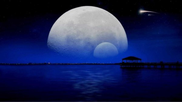 Полнолуние голубая Луна 31 октября