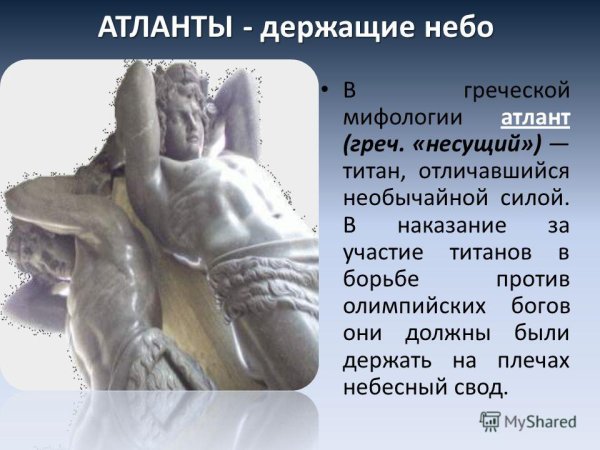Атлант подпирающий небосвод