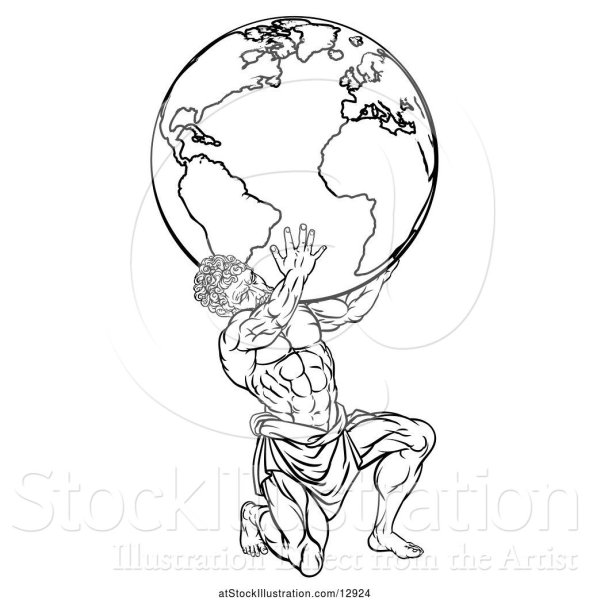 Титан Атлант в мифологии