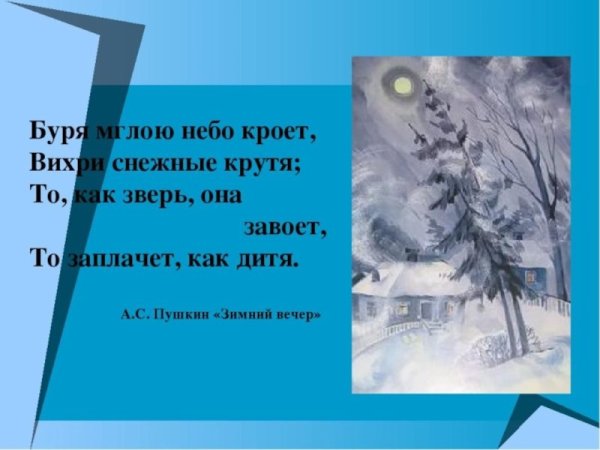 Стихотворение Пушкина буря мглою небо