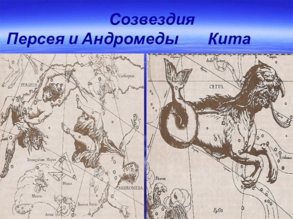 Созвездие Персея и Андромеды