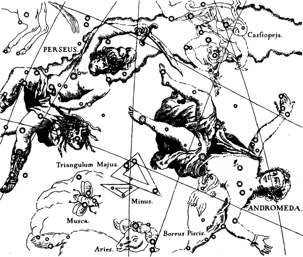 Созвездие Персея и Андромеды