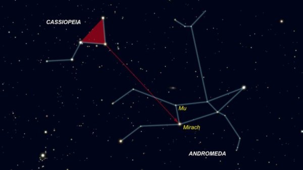 Андромеда и Кассиопея это звёзды