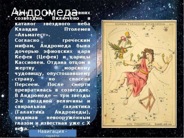 Кассиопеи, Цефея, Андромеды, Персея