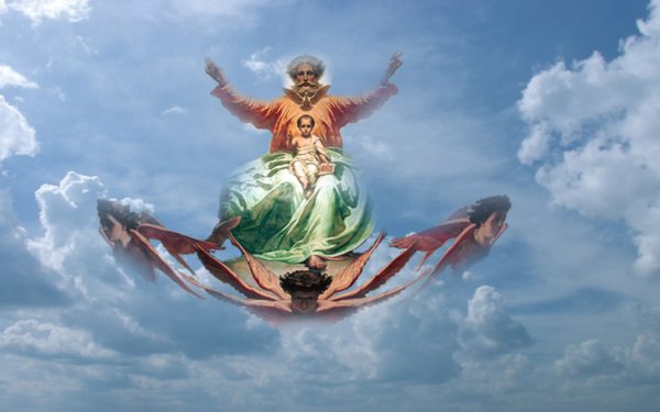 Бог обнимает землю