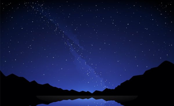 Космос черно белый